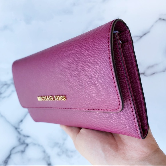 SALE‼️‼️ Michael kors large trifold wallet PINK - Picture 7 of 8